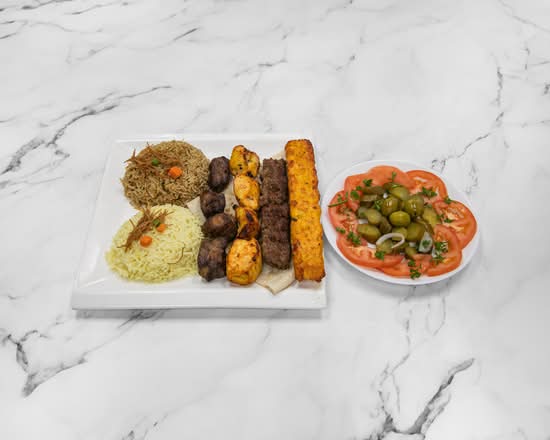 Sindbad De Luxe Plate with fresh Mediterranean at Sindbad Mediterranean Restaurant