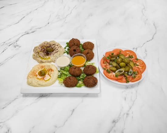 Falafel Plate at Sindbad Glendale